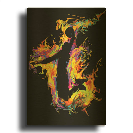 'Slam' By Michael Stewart Gold Metal Wall Art