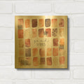'Desert Blooms VI' By Laura Marshall Gold Metal Wall Art