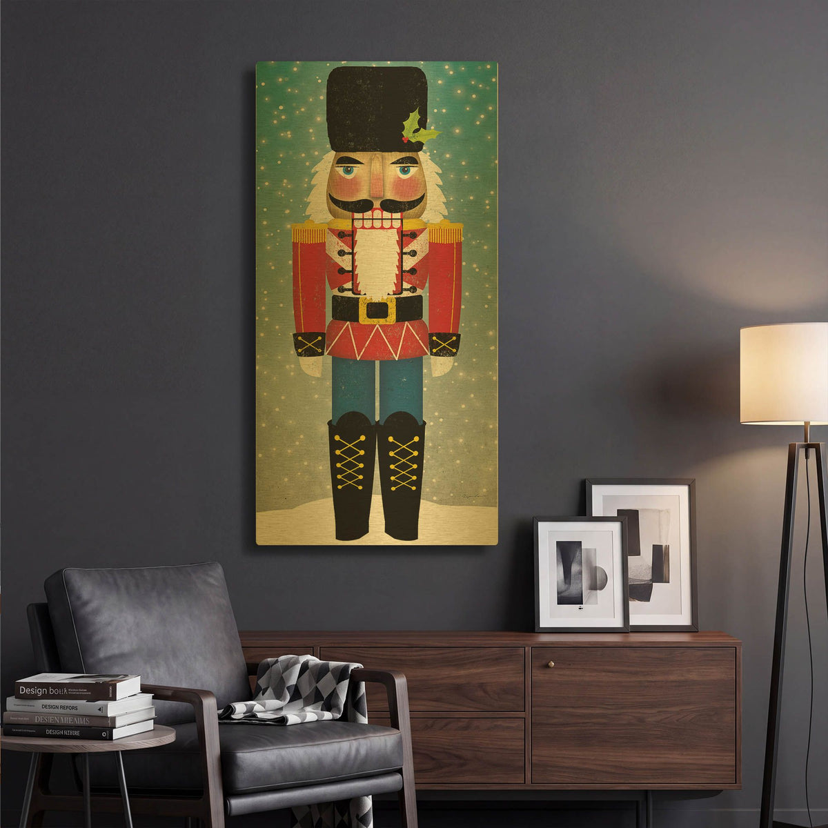 'Nutcracker Bright I' By Ryan Fowler Gold Metal Wall Art