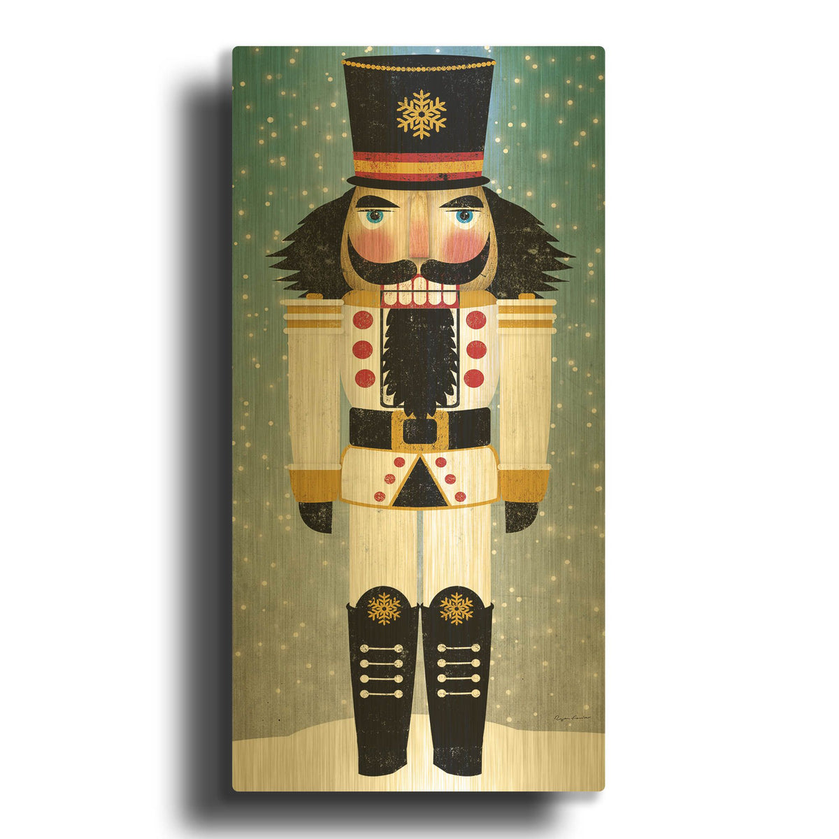 'Nutcracker Bright IV' By Ryan Fowler Gold Metal Wall Art