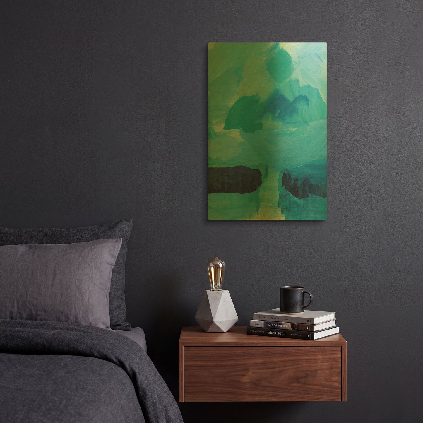 'Seascape I' By Lynn Mack Gold Metal Wall Art