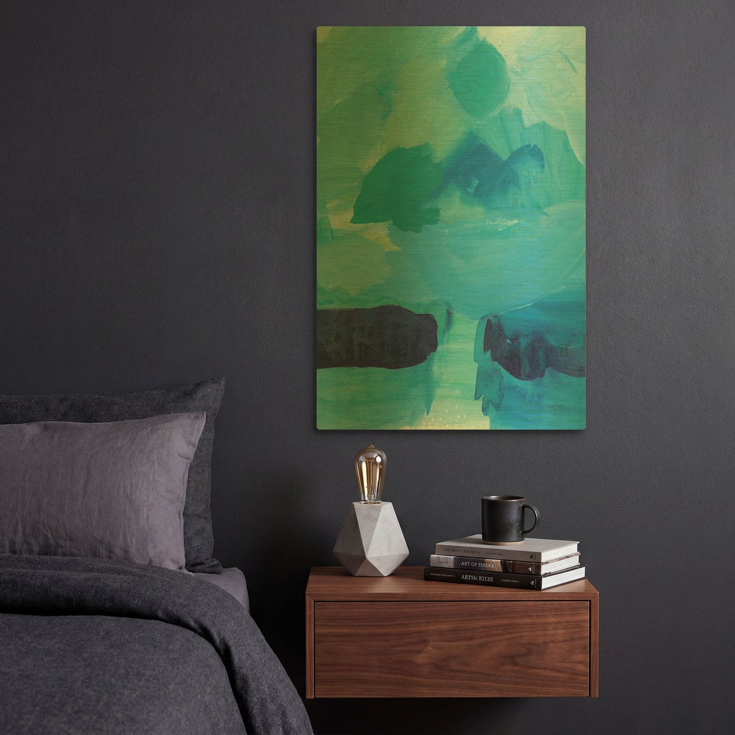'Seascape I' By Lynn Mack Gold Metal Wall Art