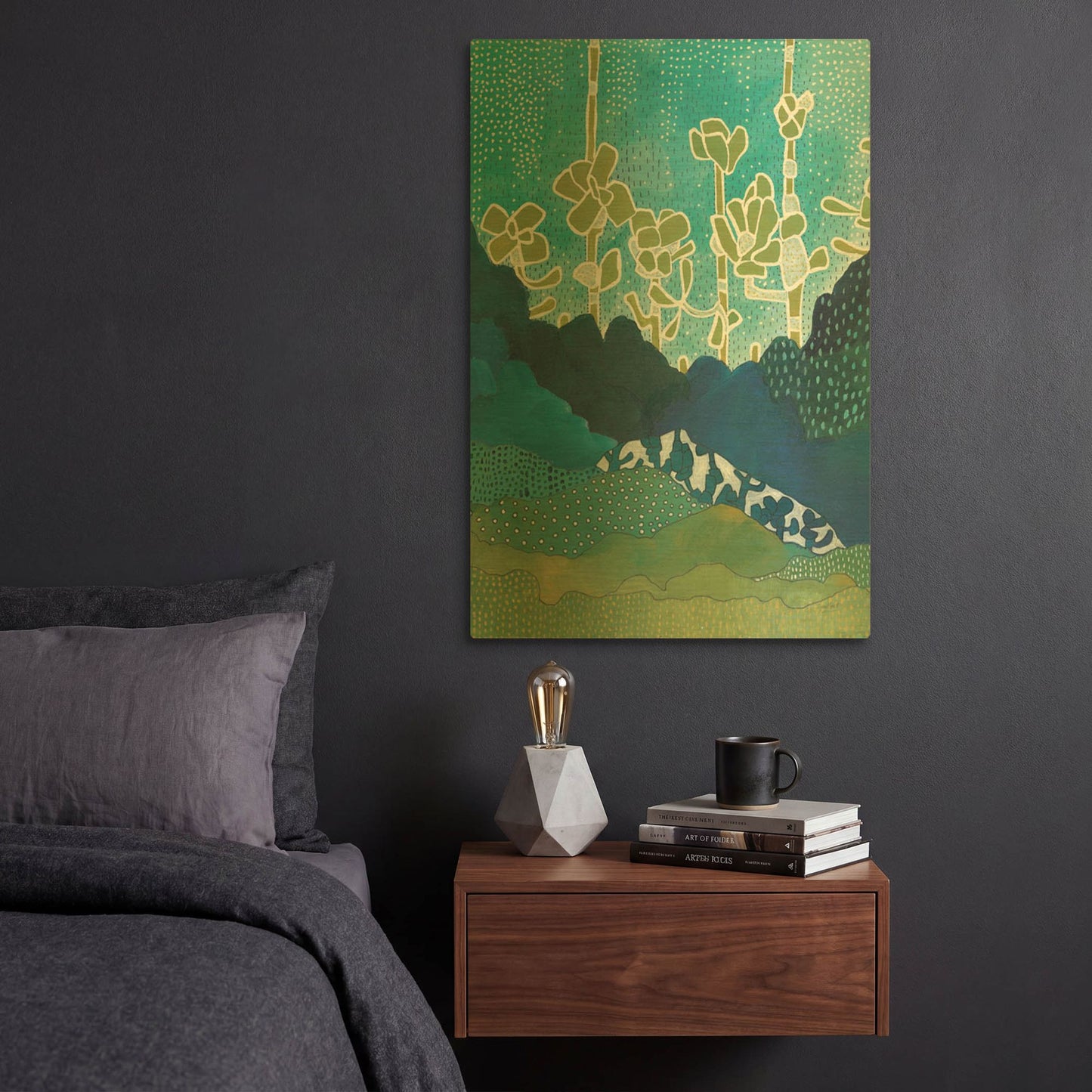 'Landscape' By Lynn Mack Gold Metal Wall Art