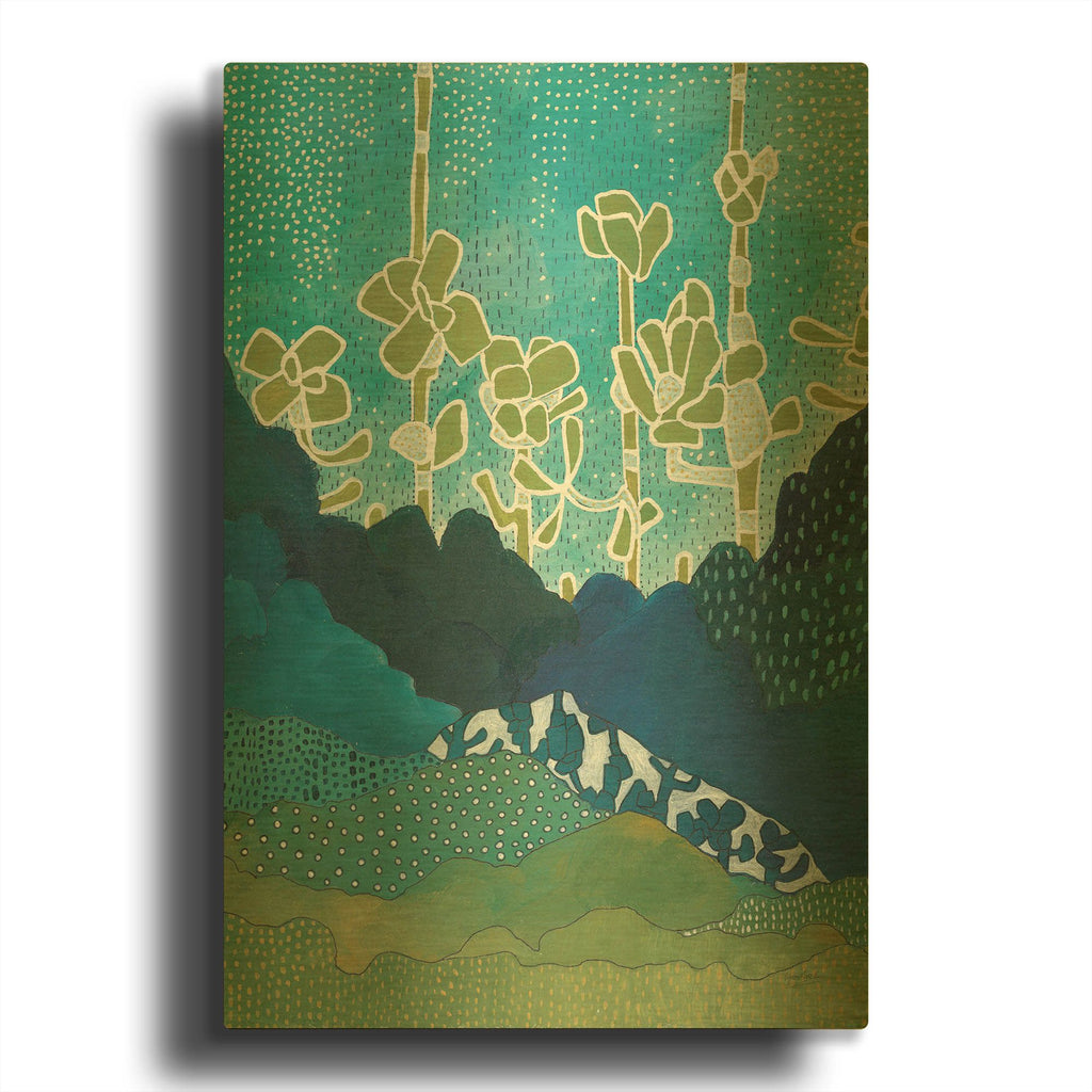 'Landscape' By Lynn Mack Gold Metal Wall Art