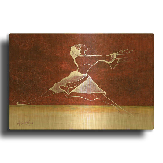 'Self Giving (Dedicated To Mother Teresa)' By Samedin Asllani Gold Metal Wall Art