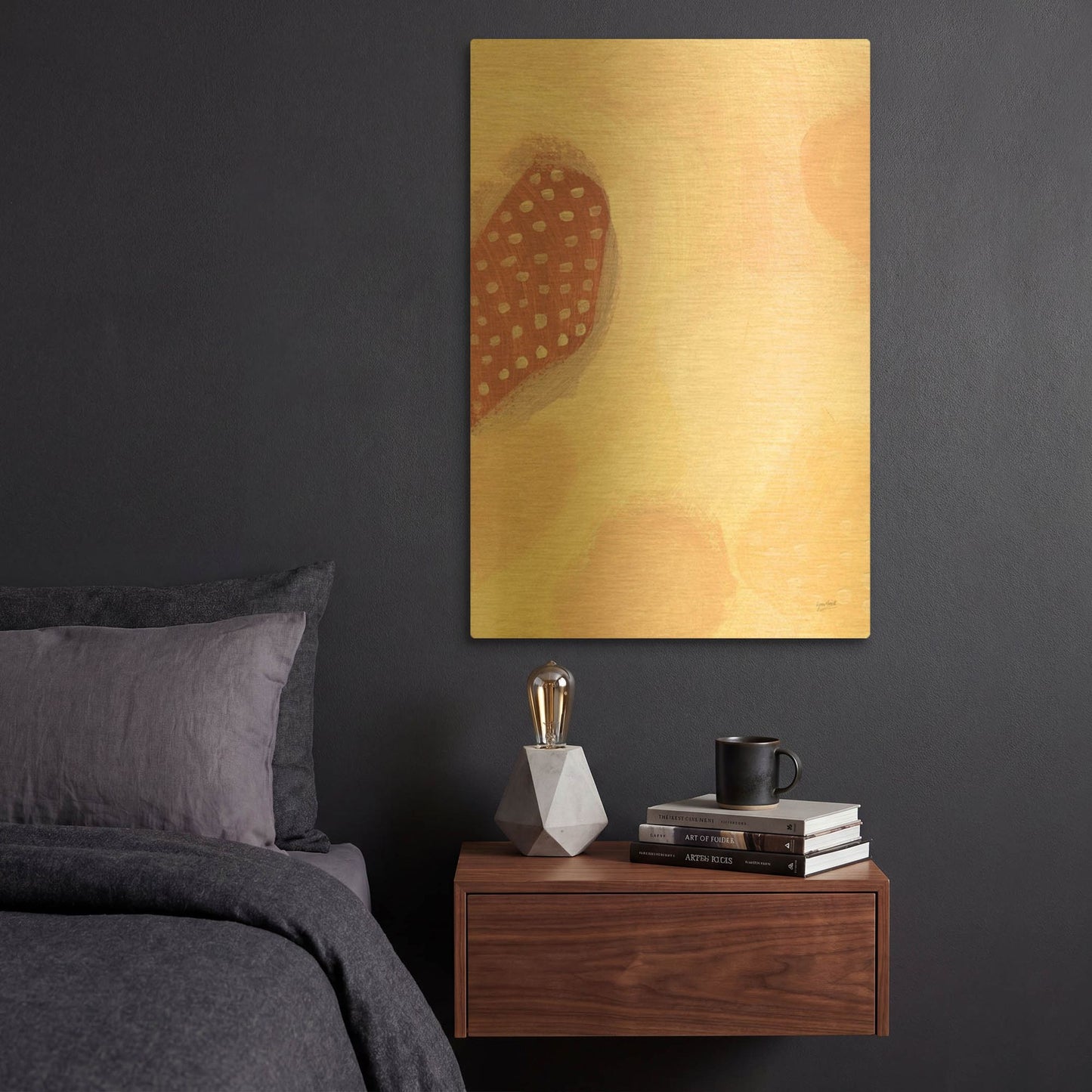 'Terracotta Clay' By Lynn Mack Gold Metal Wall Art