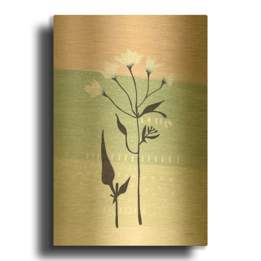 'Jasmine Delight I' By Lynn Mack Gold Metal Wall Art