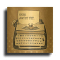 'Youre My Type Taupe' By Mary Urban Gold Metal Wall Art
