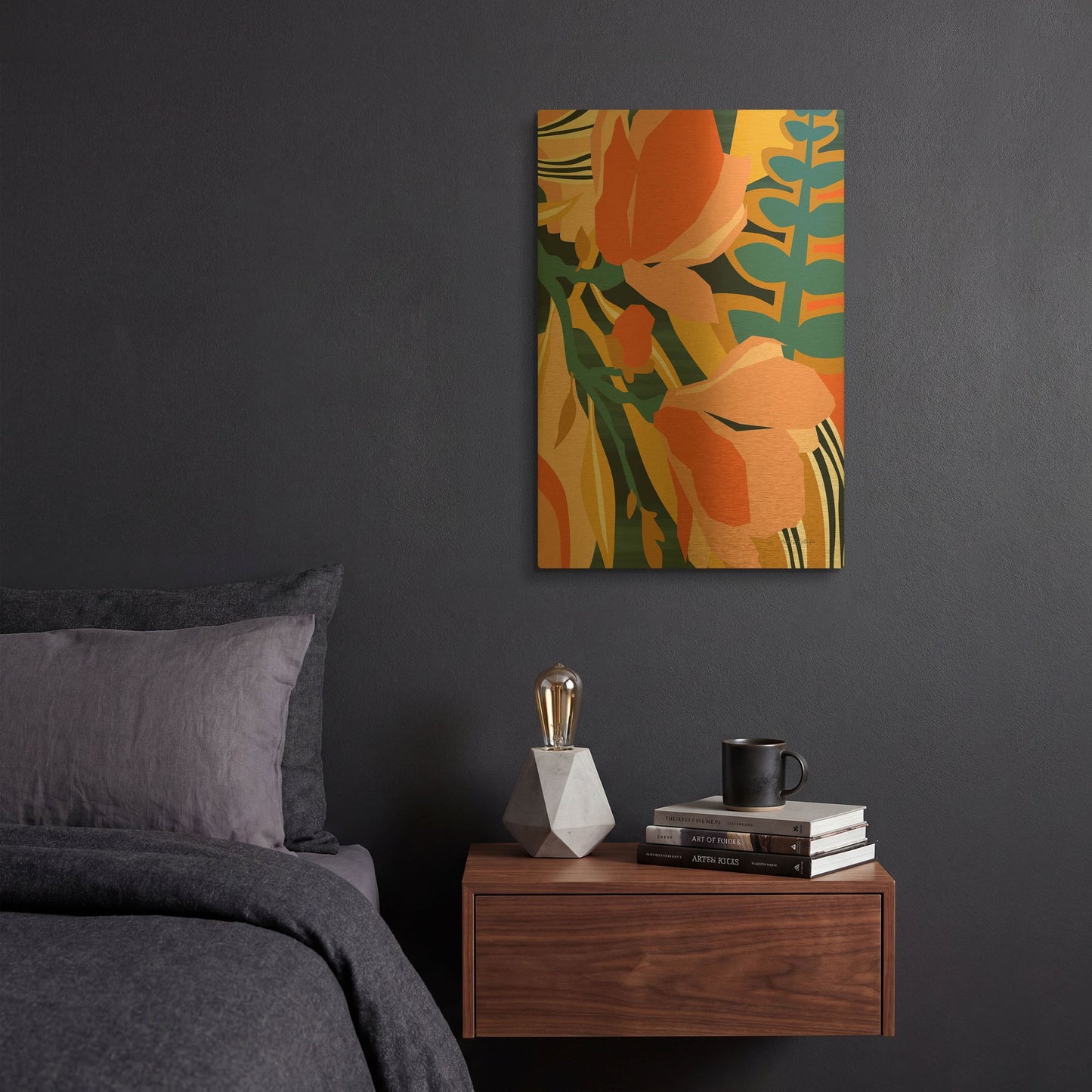 'Blossoming' By Megan Gallagher Gold Metal Wall Art
