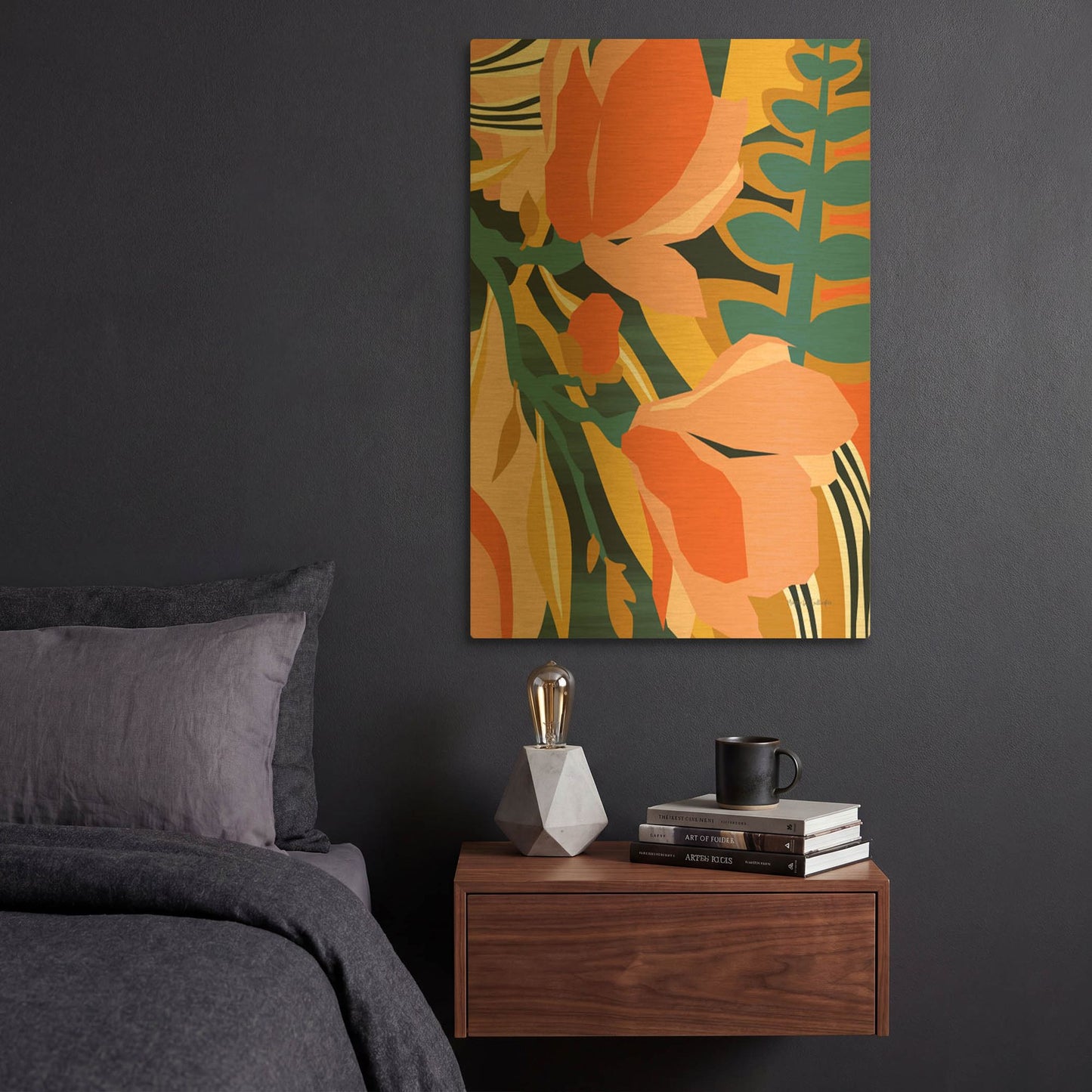 'Blossoming' By Megan Gallagher Gold Metal Wall Art
