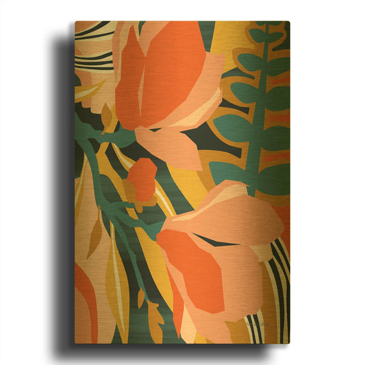 'Blossoming' By Megan Gallagher Gold Metal Wall Art
