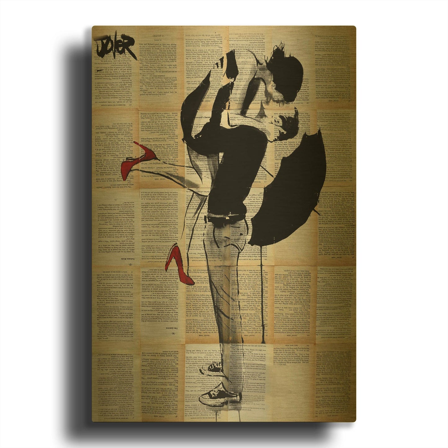 'Always Again' By Loui Jover Gold Metal Wall Art