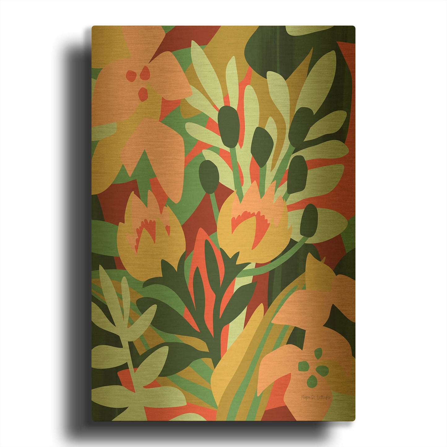 'Limited Results' By Megan Gallagher Gold Metal Wall Art