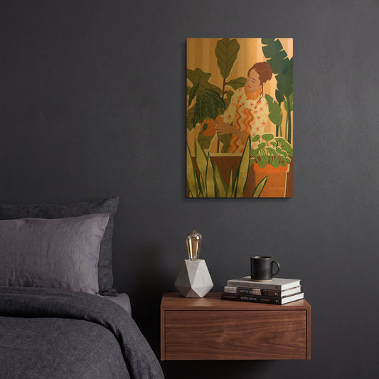 'A Balanced Self I' By Megan Gallagher Gold Metal Wall Art