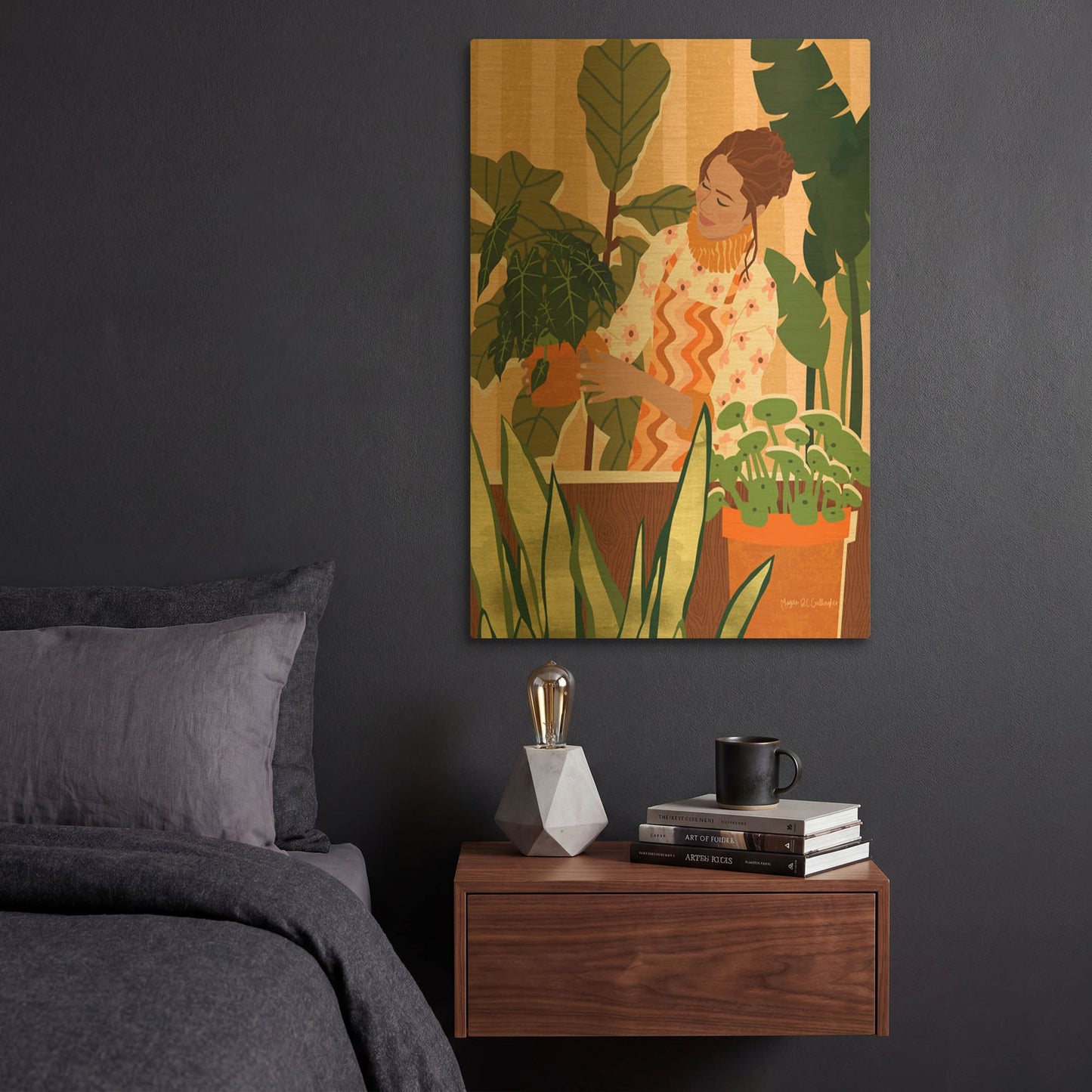'A Balanced Self I' By Megan Gallagher Gold Metal Wall Art