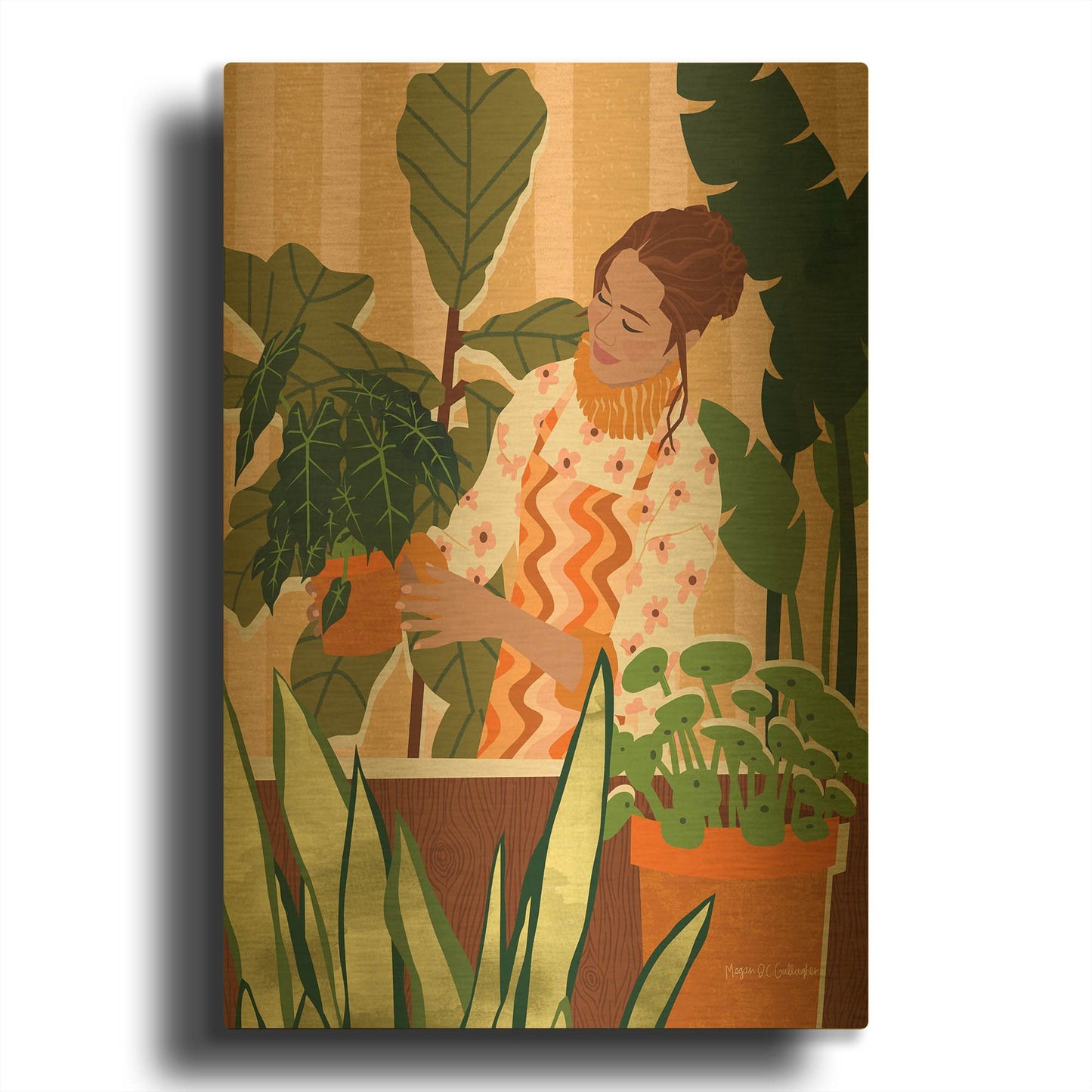 'A Balanced Self I' By Megan Gallagher Gold Metal Wall Art