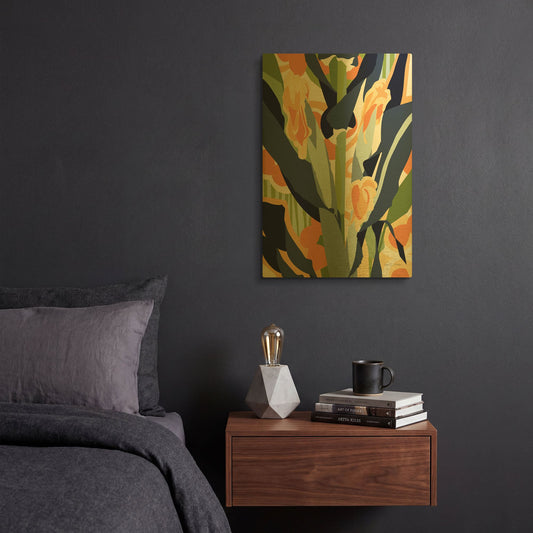 'Sweet Corn' By Megan Gallagher Gold Metal Wall Art