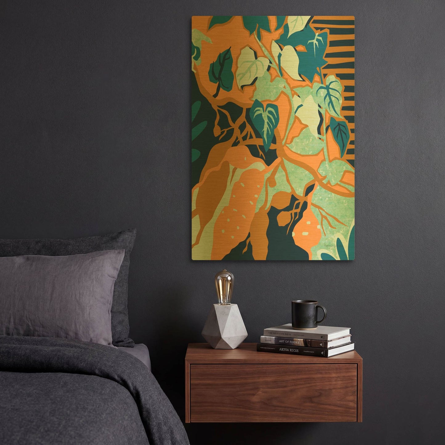 'Yams' By Megan Gallagher Gold Metal Wall Art