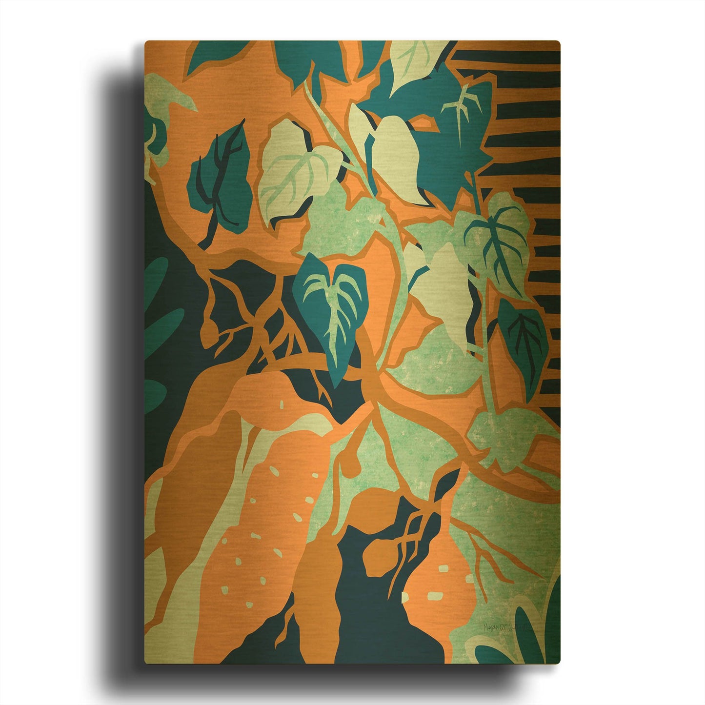 'Yams' By Megan Gallagher Gold Metal Wall Art