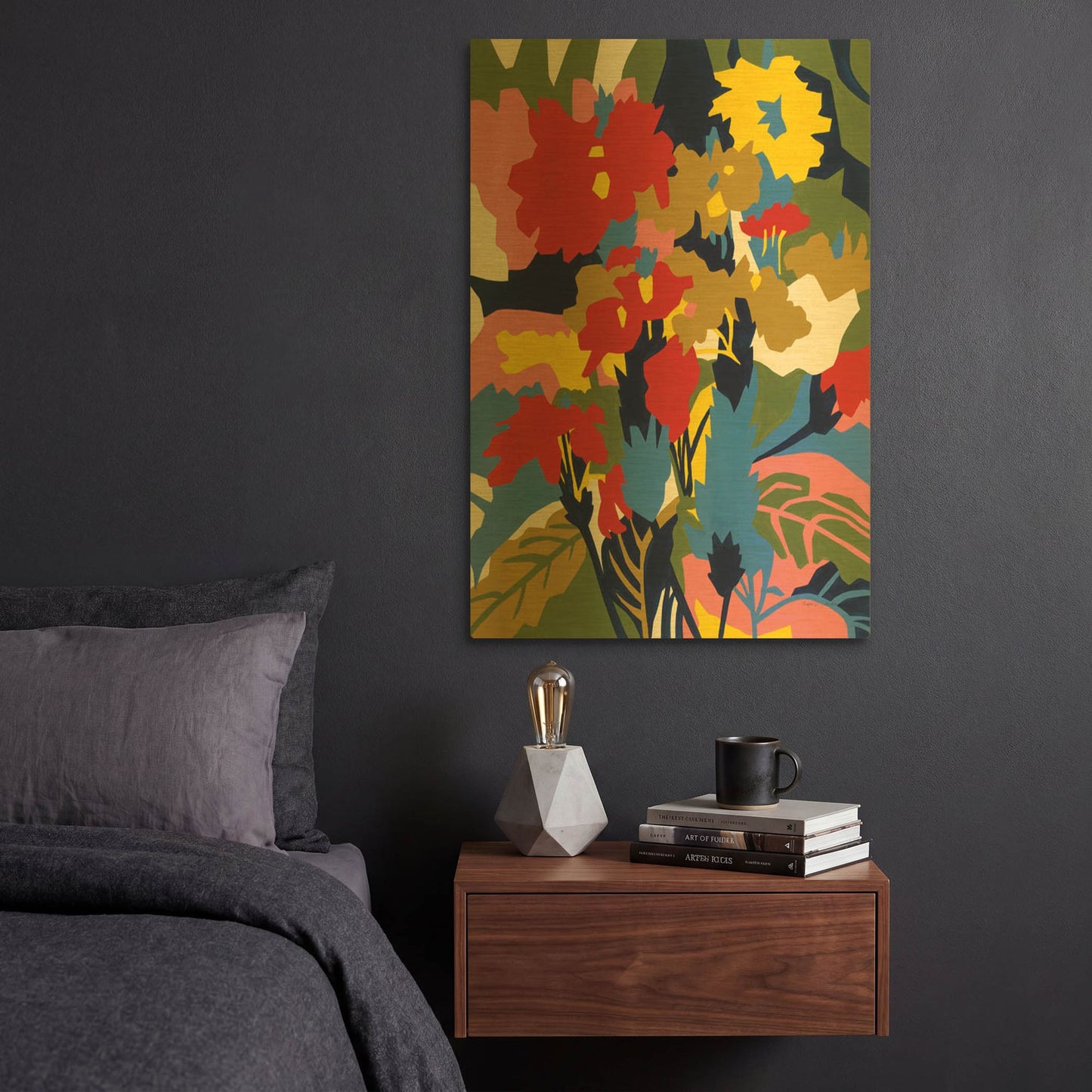 'Crossandra' By Megan Gallagher Gold Metal Wall Art
