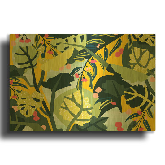 'Eucalyptus Mint I' By Megan Gallagher Gold Metal Wall Art