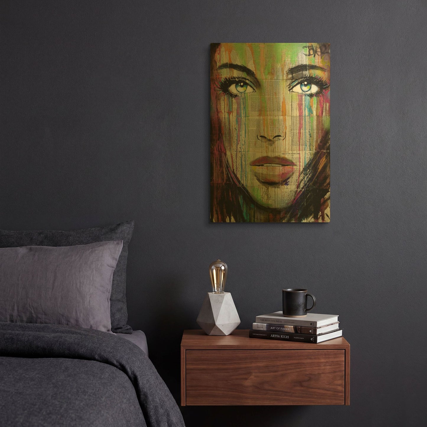 'Bell' By Loui Jover Gold Metal Wall Art
