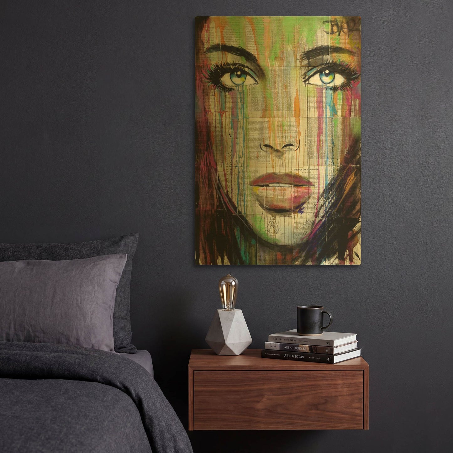 'Bell' By Loui Jover Gold Metal Wall Art