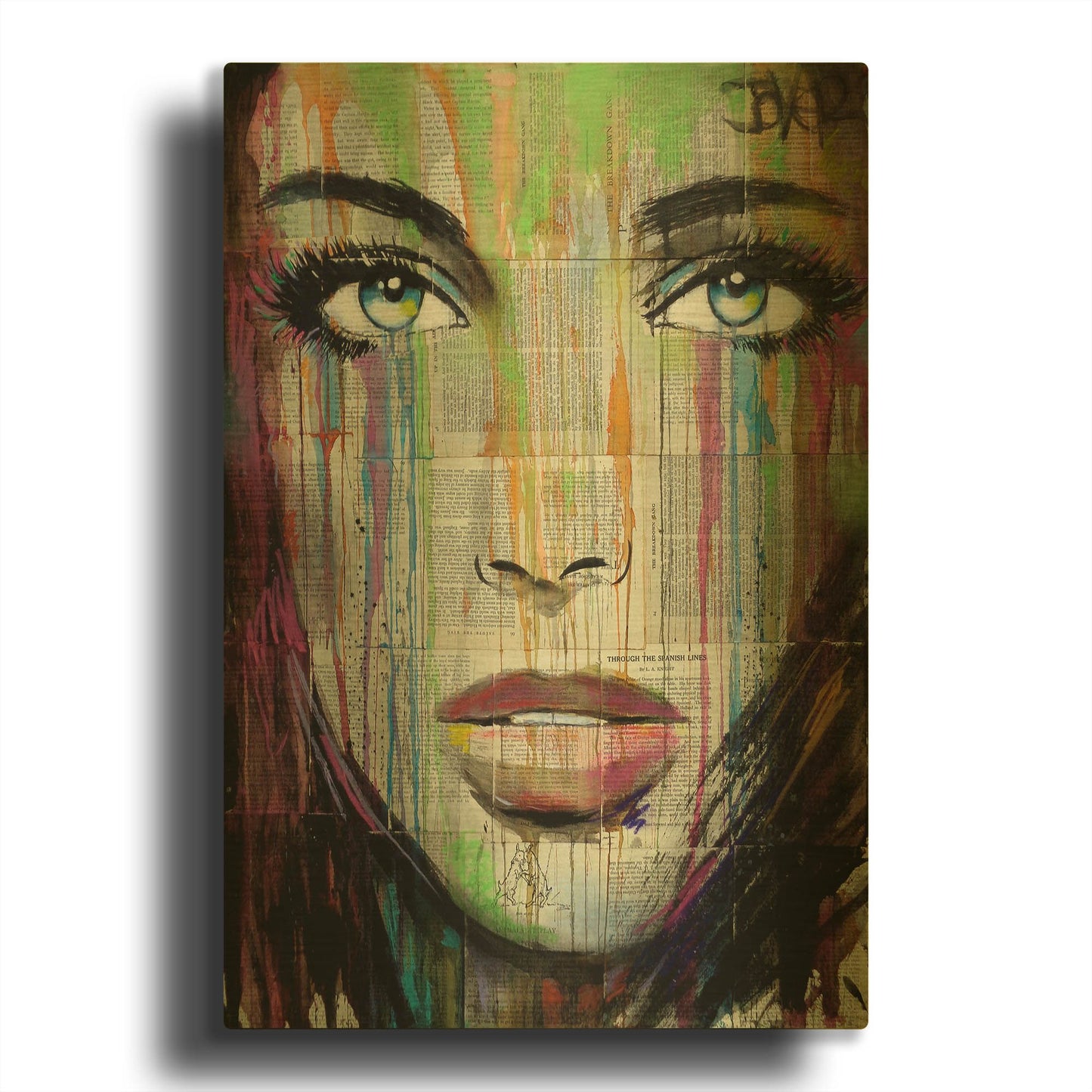 'Bell' By Loui Jover Gold Metal Wall Art