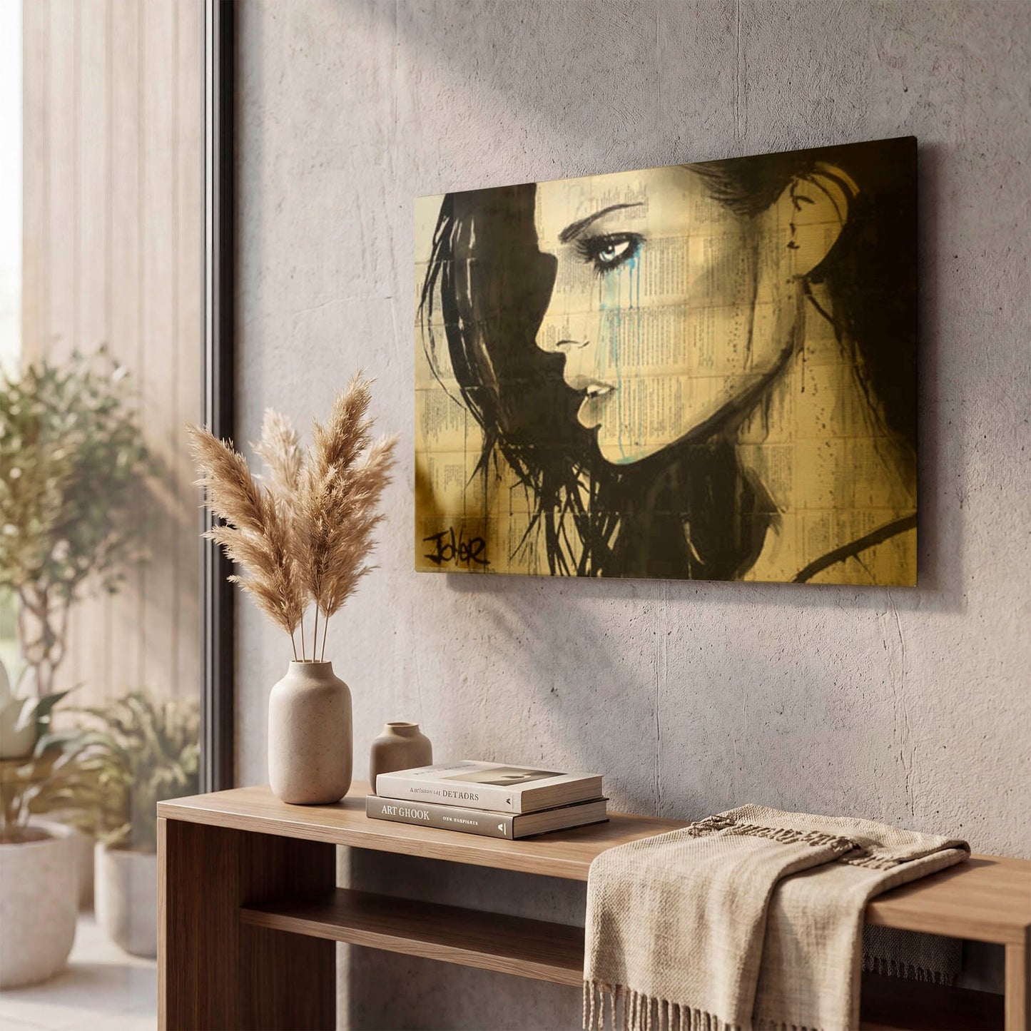 'Bright Ecstasy' By Loui Jover Gold Metal Wall Art