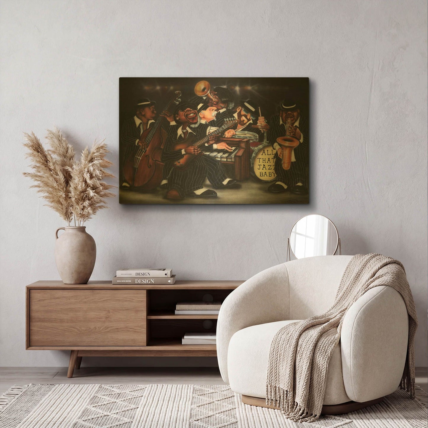 'All That Jazz' By Leonard Jones Gold Metal Wall Art