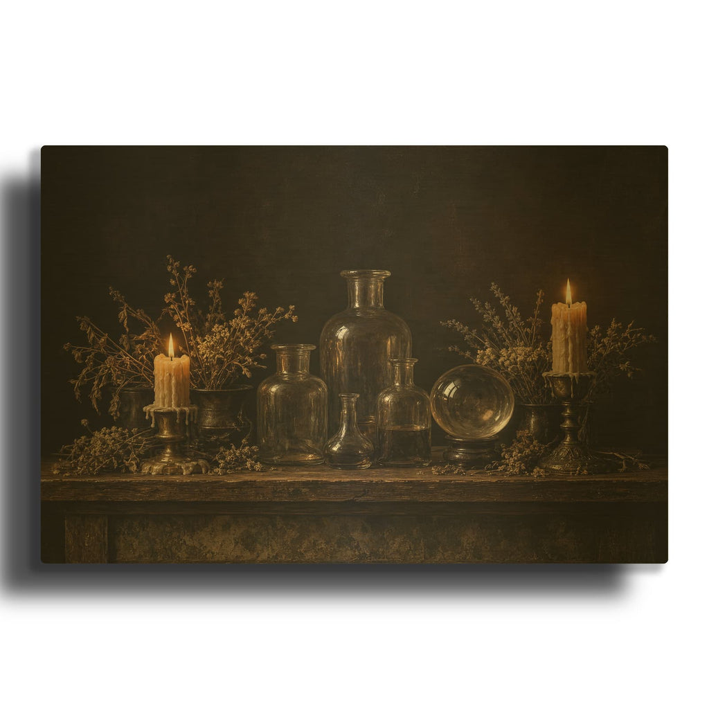 'Potion Apothecary' Gold Metal Wall Art