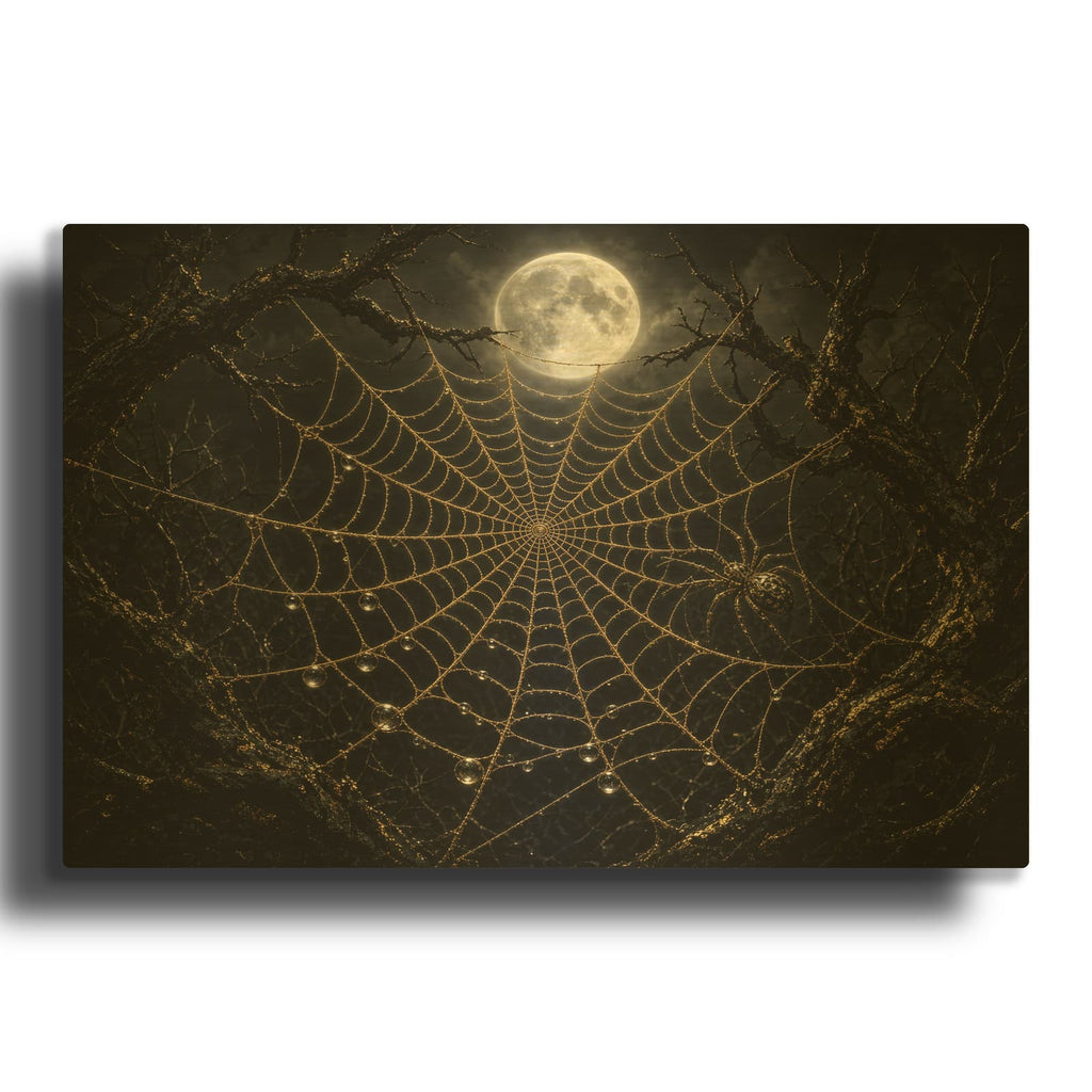 'Golden Web' Gold Metal Wall Art
