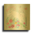 'Garden Friends I' By Mary Urban Gold Metal Wall Art