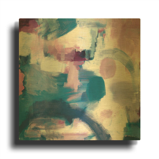 'Trial and Airy Nebula' By Mary Urban Gold Metal Wall Art