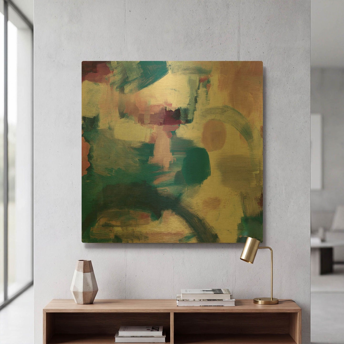 'Trial and Airy Nebula' By Mary Urban Gold Metal Wall Art