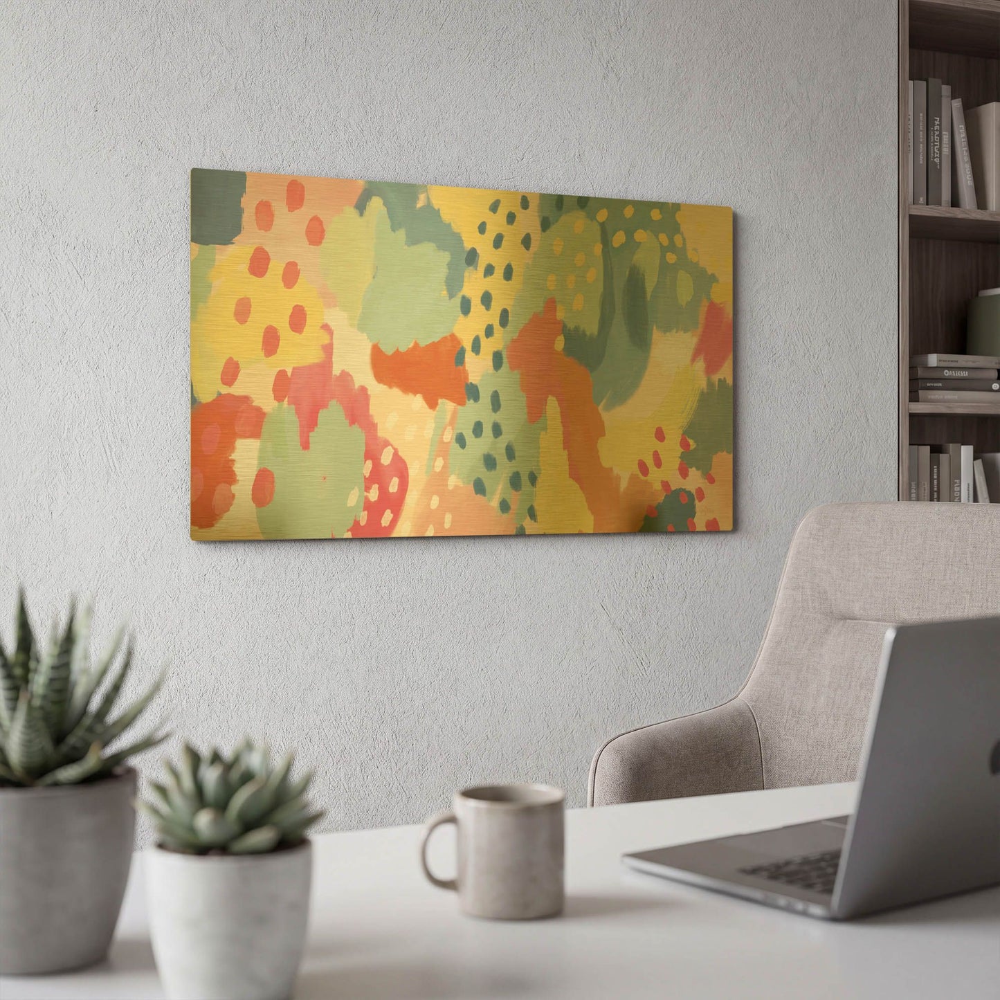 'Bright Life I' By Mary Urban Gold Metal Wall Art