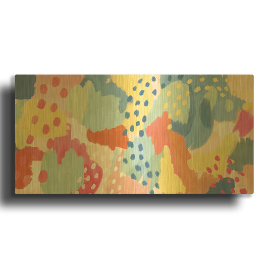 'Bright Life I' By Mary Urban Gold Metal Wall Art