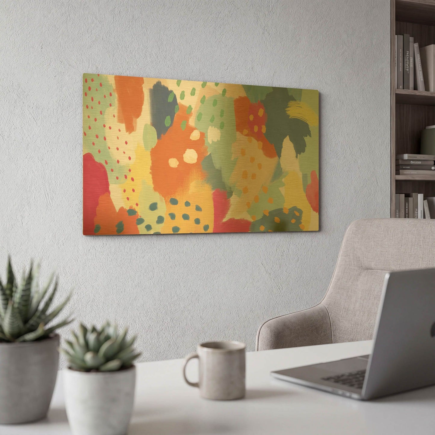'Bright Life II' By Mary Urban Gold Metal Wall Art