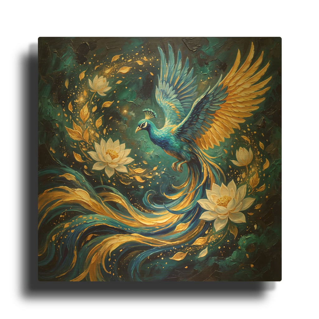 'Freedom Blooms' By Veve Gold Metal Wall Art