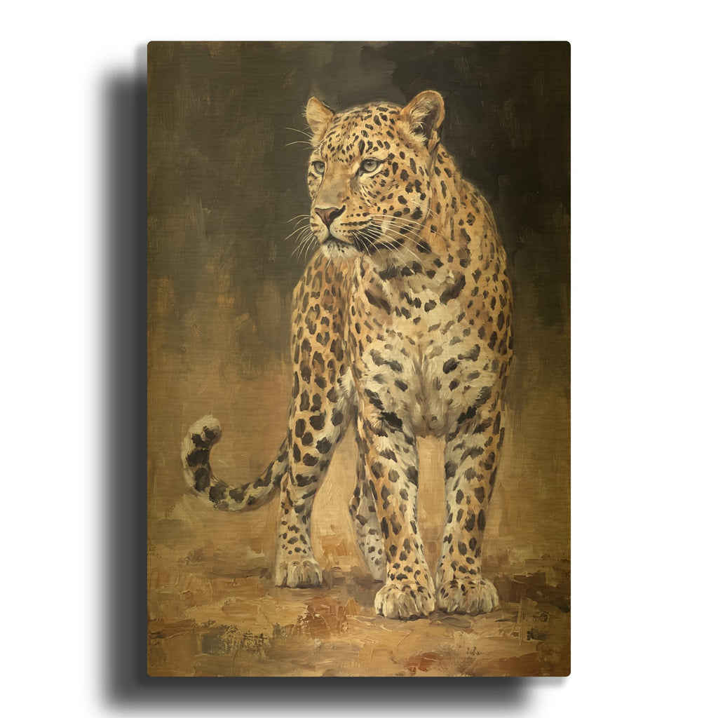 'Golden Leopard' By Veve Gold Metal Wall Art