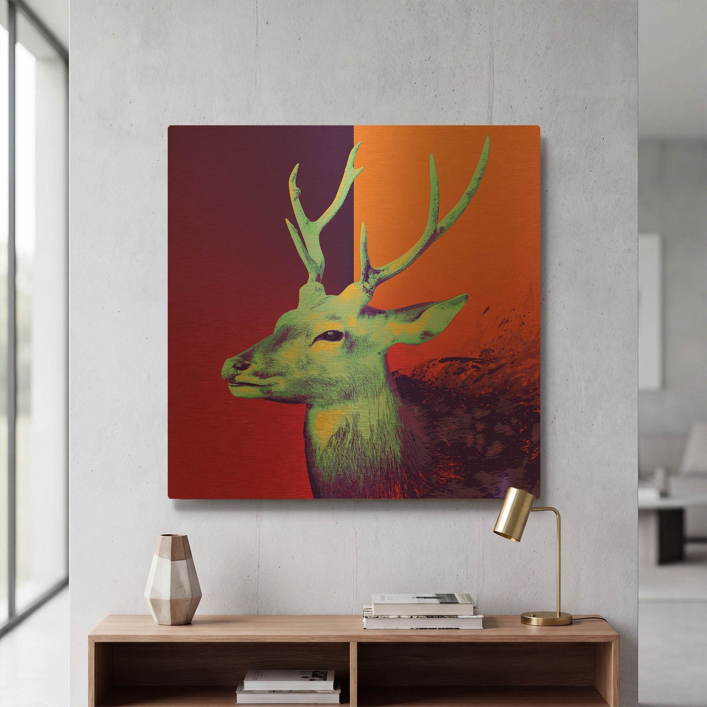 'A Deer' By LUXE Gold Metal Wall Art