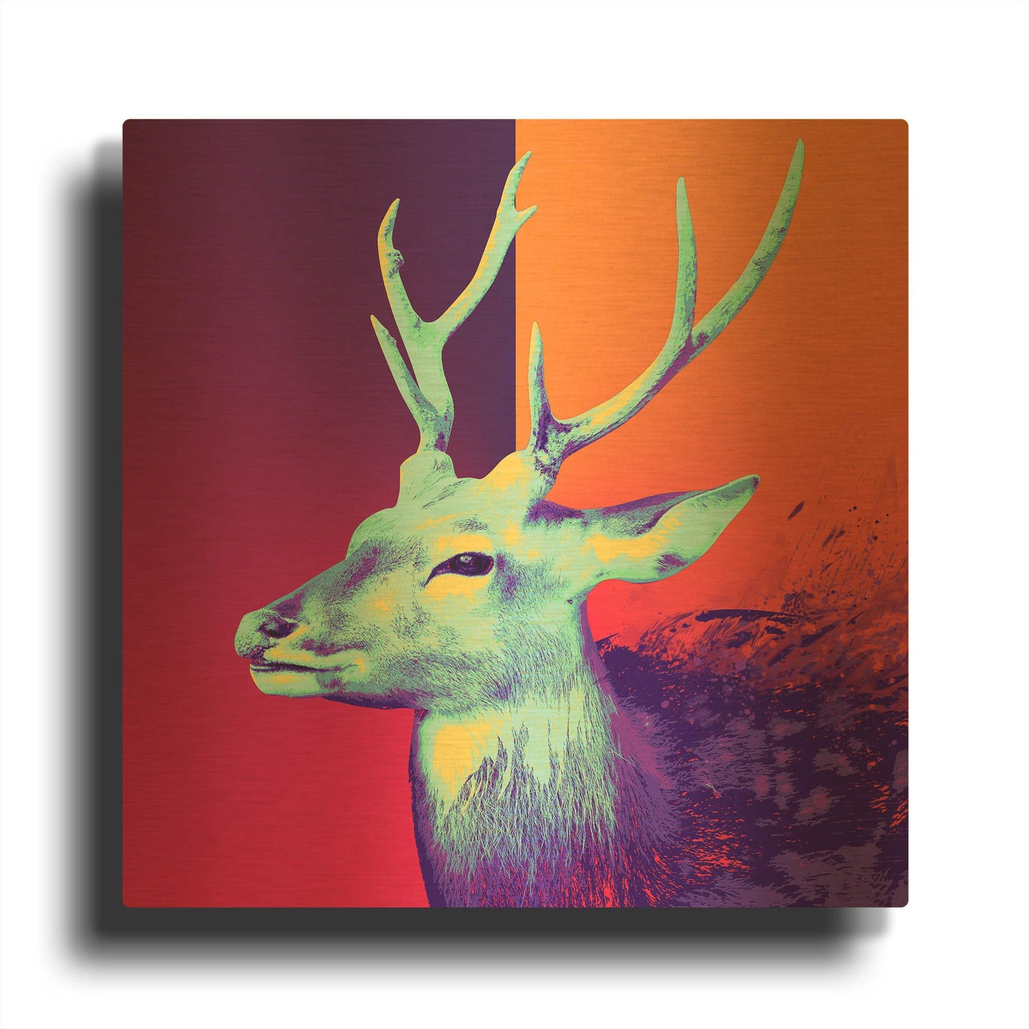 'A Deer' By LUXE Gold Metal Wall Art
