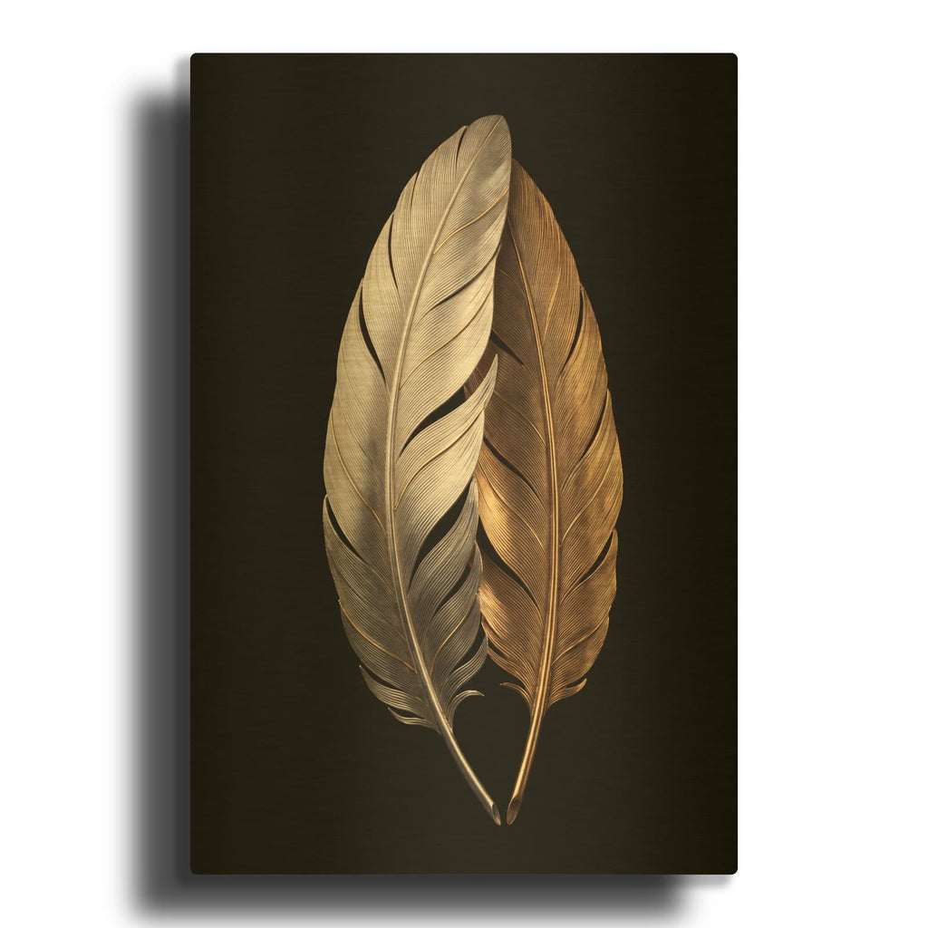'Metallic Grace' By Veve Gold Metal Wall Art