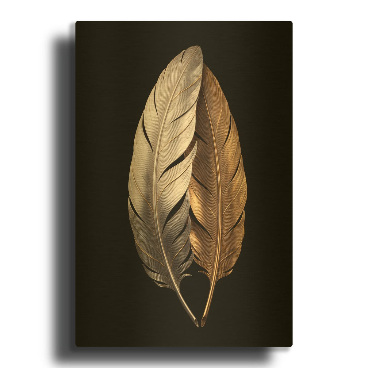 'Metallic Grace' By Veve Gold Metal Wall Art