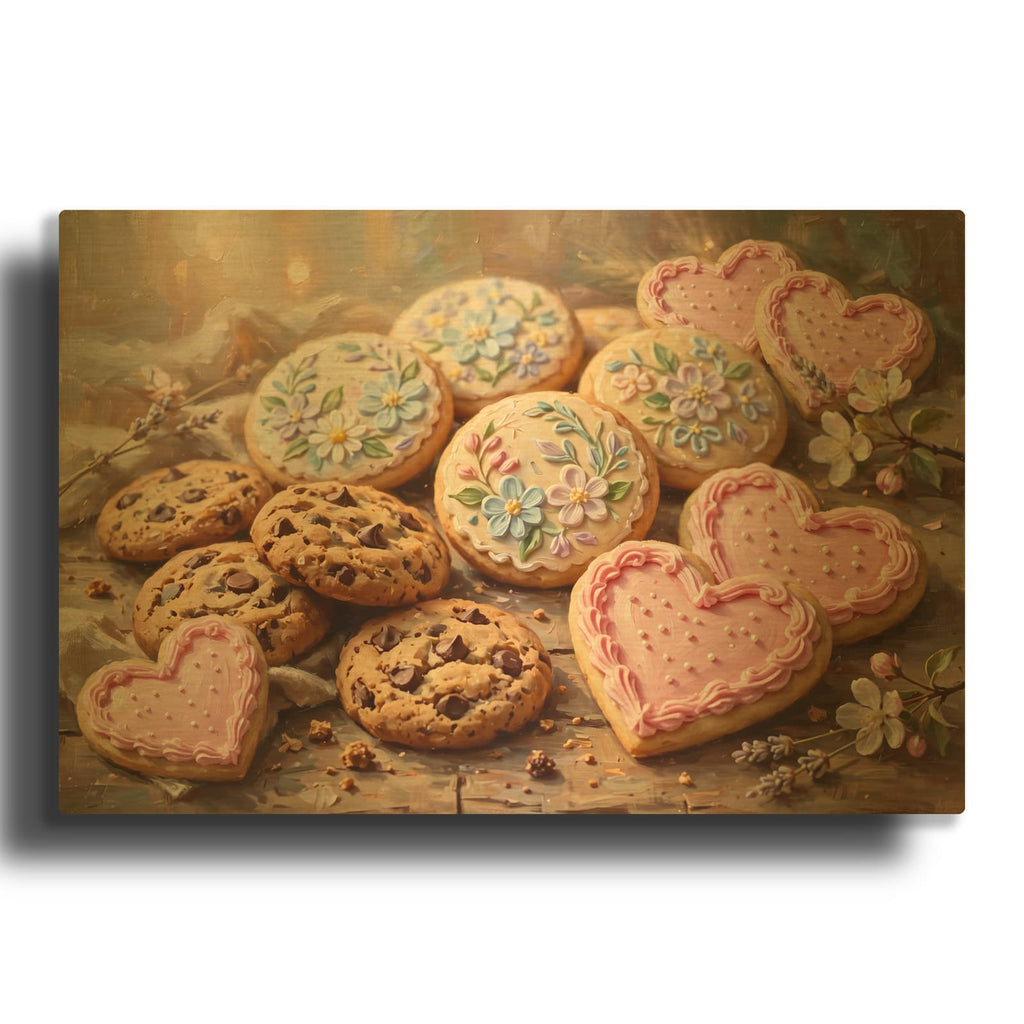 'Mixed Cookie Collection' By Veve Gold Metal Wall Art