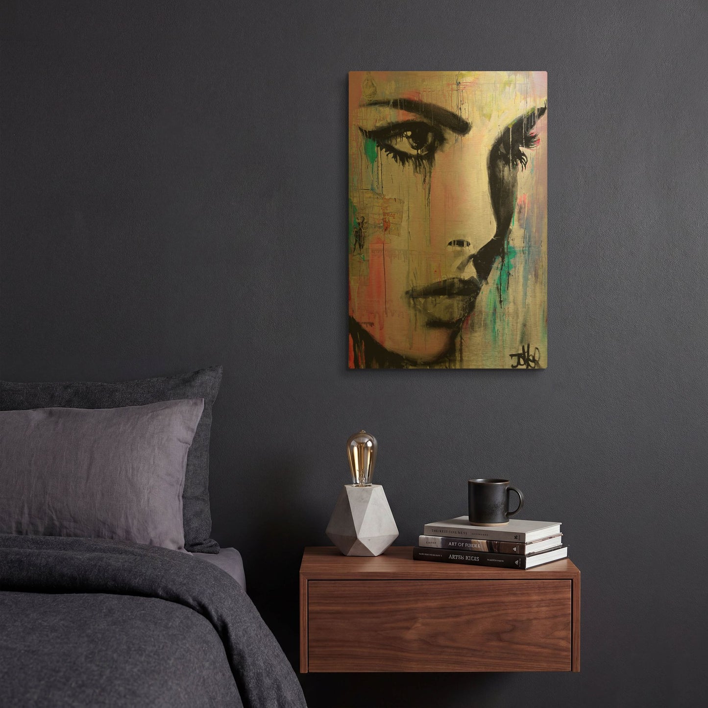 'Tempest' By Loui Jover Gold Metal Wall Art