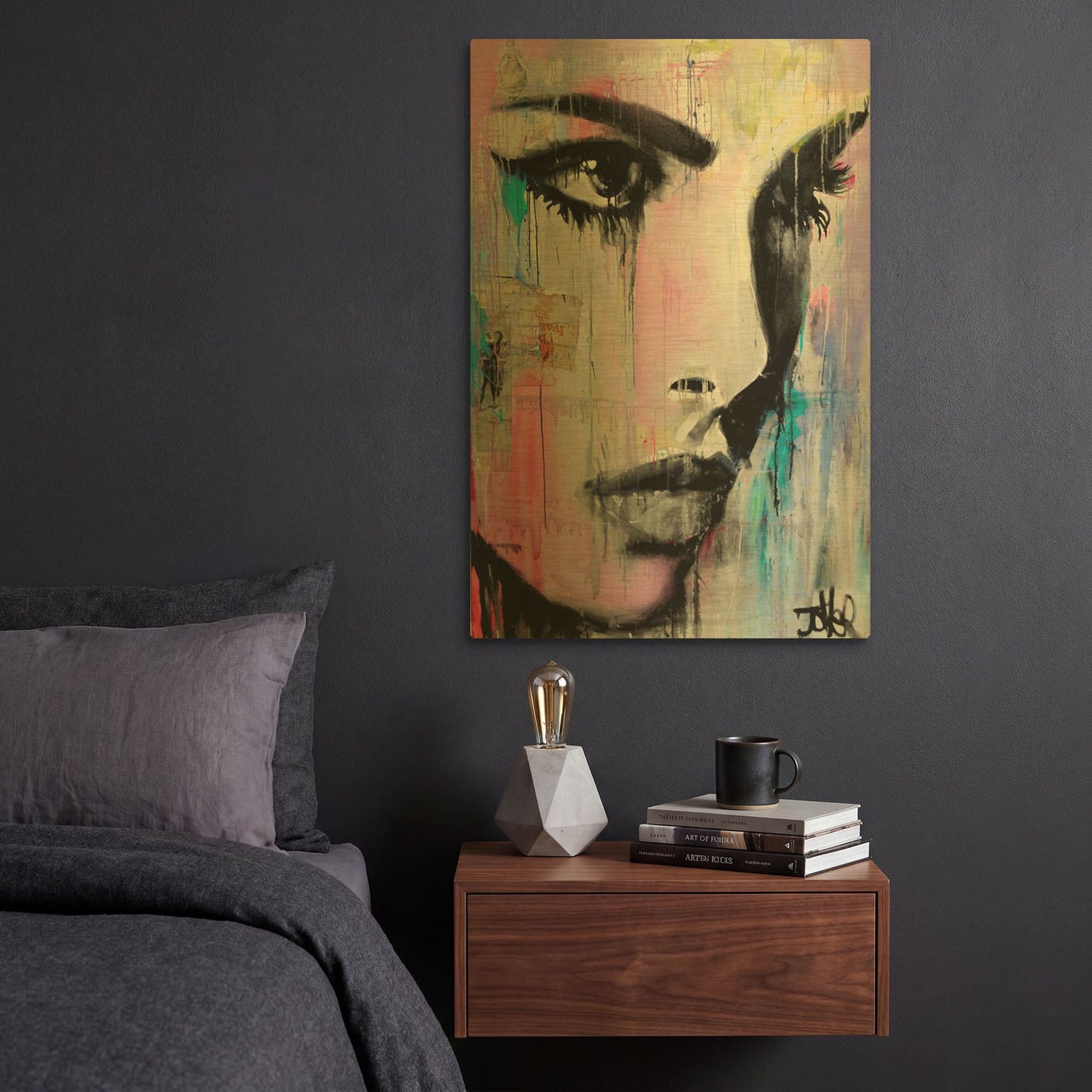 'Tempest' By Loui Jover Gold Metal Wall Art
