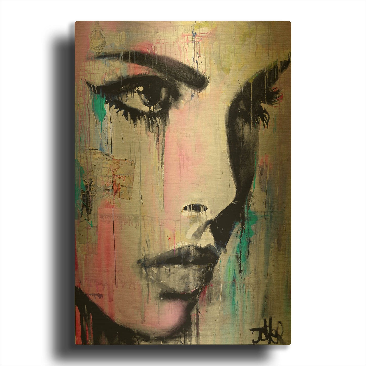 'Tempest' By Loui Jover Gold Metal Wall Art