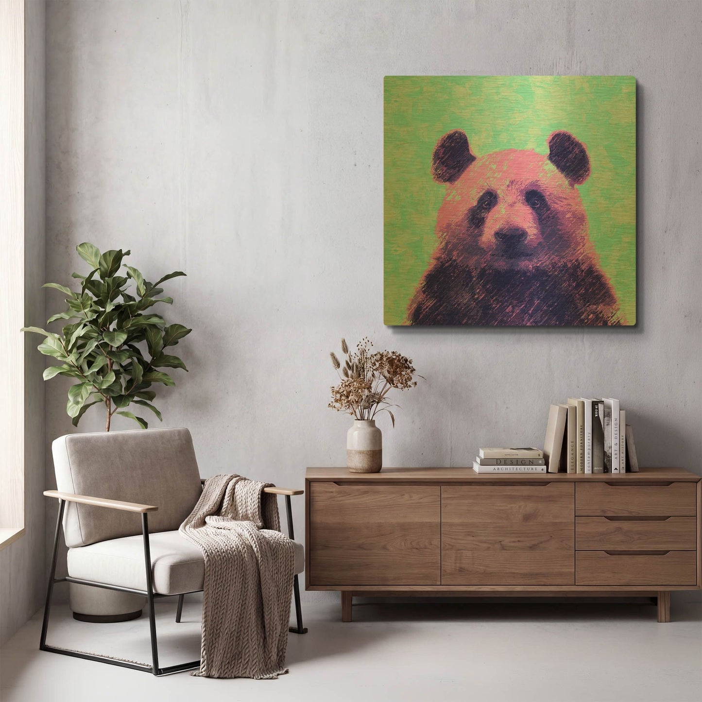 'Fluffy' By LUXE Gold Metal Wall Art