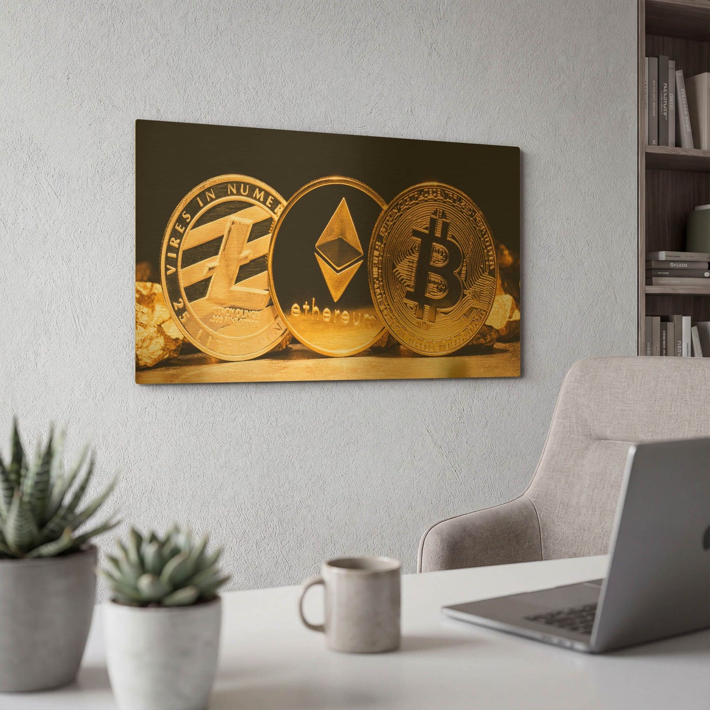 'The OG Crypto II' By LUXE Gold Metal Wall Art
